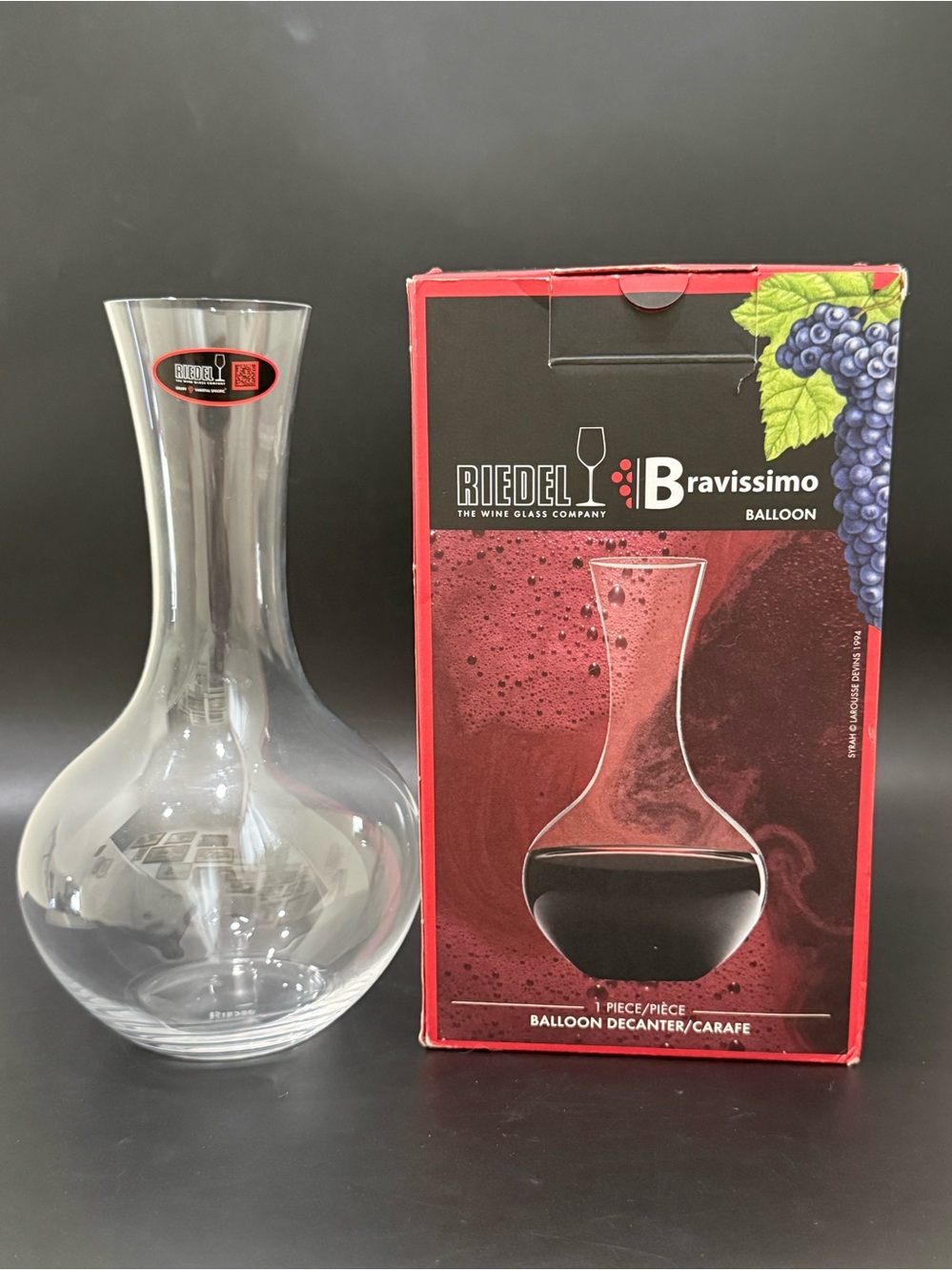 RIEDEL Bravissimo Syrah Larousse Devins Balloon Decanter Wine Carafe